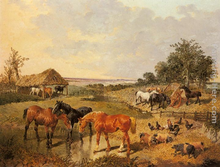 Country Life painting - John Frederick Herring, Jnr Country Life art painting
